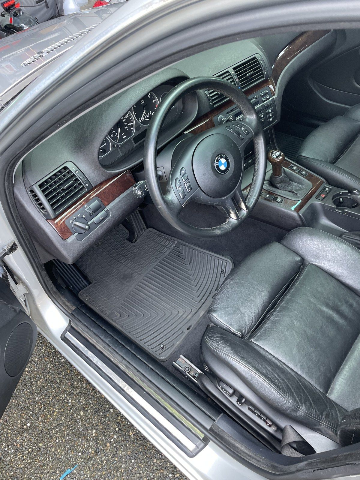 BMW interior, after