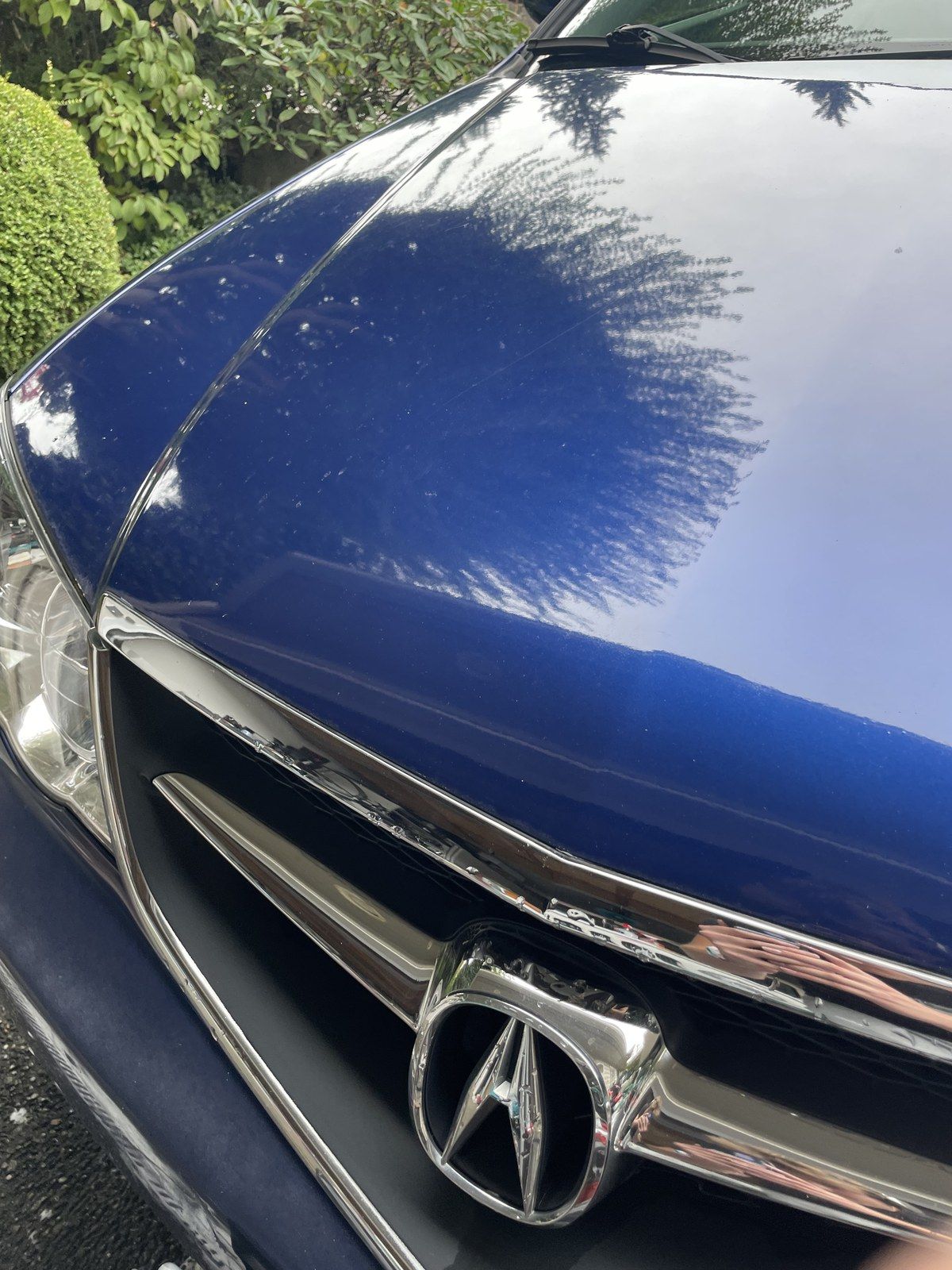 Acura exterior, after